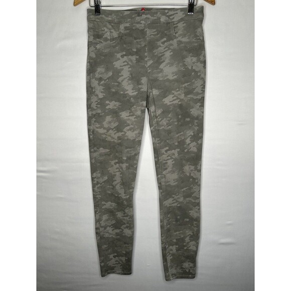 SPANX Jean-ish Ankle Pull On Leggings Stone Wash Camo‎ Women's Size Medium - Picture 1 of 7